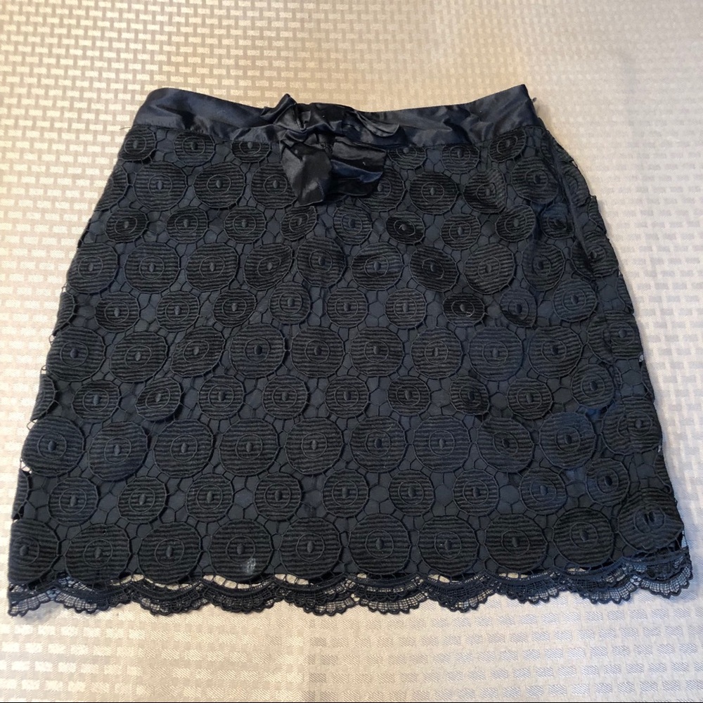 milly black bow skirt